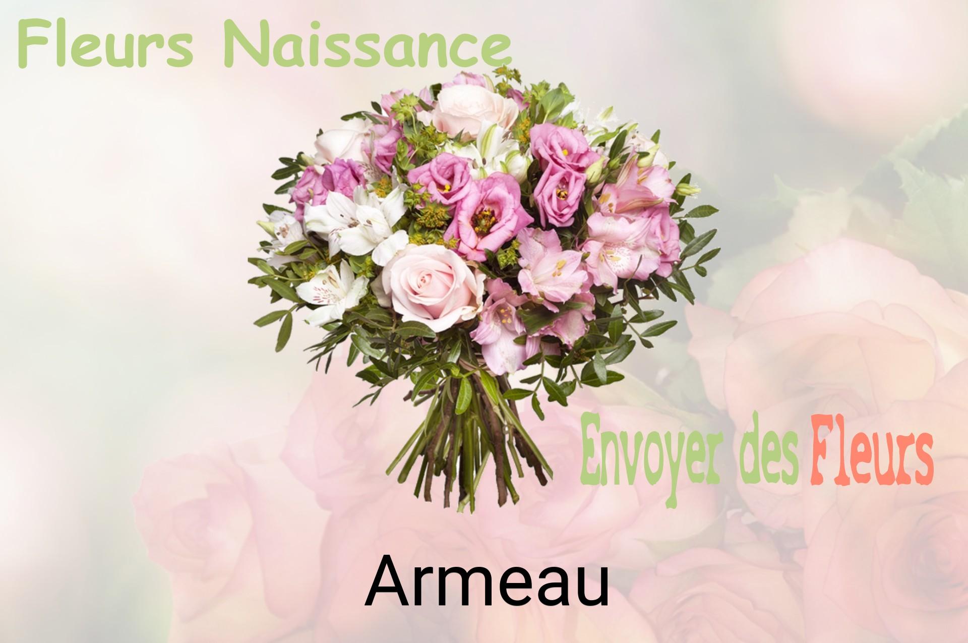 Bouquet de fleurs de naissance livré à Armeau